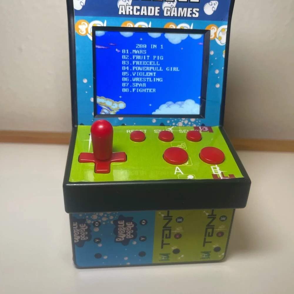 200 in 1 Mini Classic Arcade Game Cabinet Machine *Tested/Works*